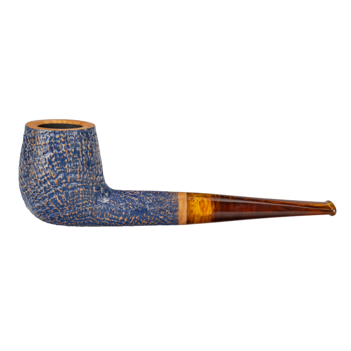 Pipa Vauen - Denim - Sabbiata Dritta - Blue - Filtro 9mm