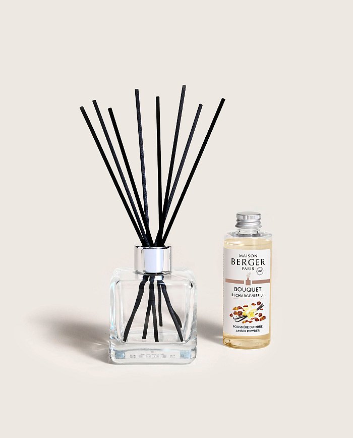 Maison Berger - Bouquet Cube con bastoncini - Poussière Ambre 100ml