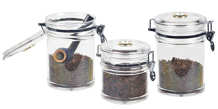 Lubinski - Vaso Porta Tabacco 250gr Metacrilato 120x135mm