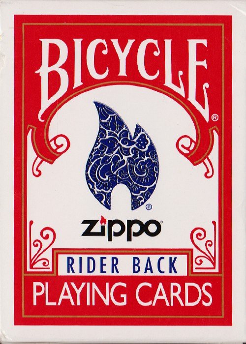 Zippo Carte da Gioco BICYCLE POKER RIDER BACK - Personalizzate Zippo