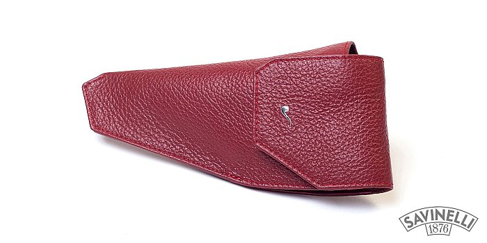 Savinelli - Busta a Fondina per Pipa e Accessori in Pelle BORDEAUX