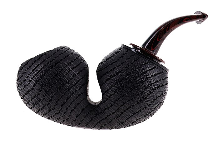Pipa Mimmo Provenzano COLLECTION BEE REVERSE CALABASH Morta bog oak