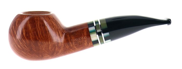 Pipa Savinelli Foresta 320 KS liscia chiara shape author semicurva 6mm