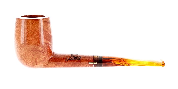 Pipa Amorelli liscia marrone shape billiard