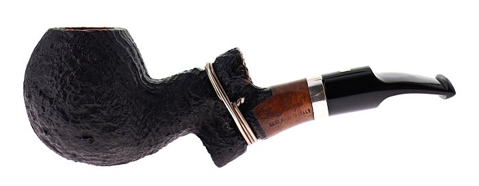 Pipa Ser Jacopo dalla Gemma S1D INSANUS 1 sabbiata nera shape "broken hawkbill" 9mm