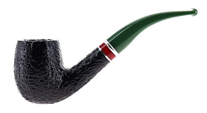 Pipa SAVINELLI ST. NICHOLAS 2025 606 rusticata shape bent billiard - FIltro 9mm - Edizione Limitata