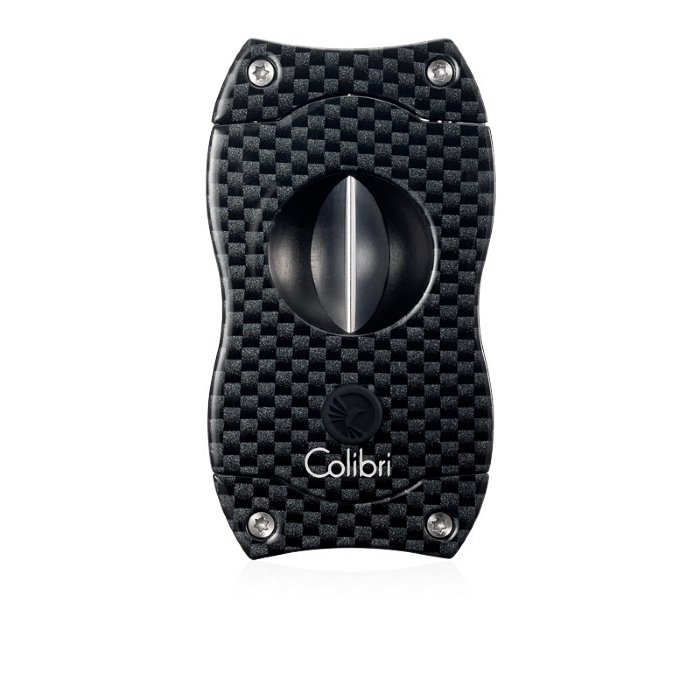 Colibri - Taglia Sigari - V-Cut CARBON FIBER NERO - RING 64