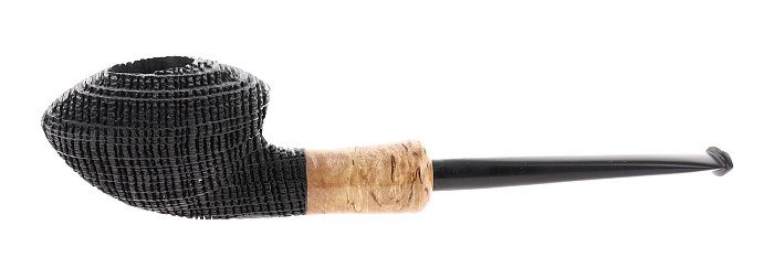 Pipa REGINA SCARLATTA MORTA BOG OAK sabbiata shape straight rhodesian ufo