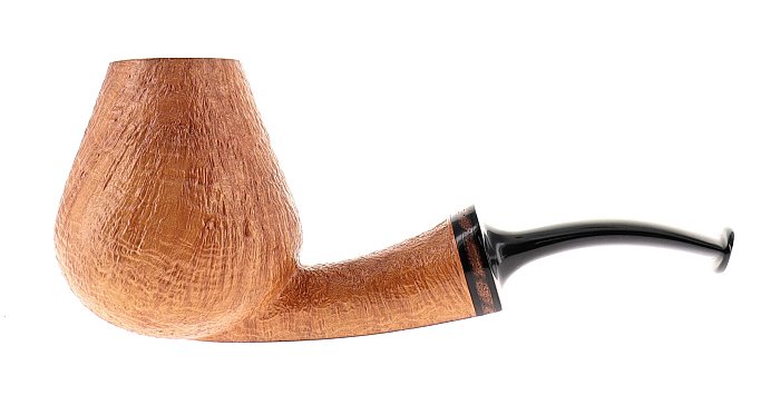 Pipa Piero Vitale ** 2 STELLE sabbiata scura shape brandy semicurva
