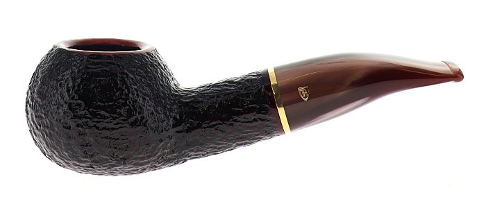 Pipa Savinelli Roma Lucite 320 KS rusticata marrone, shape author, filtro 6mm
