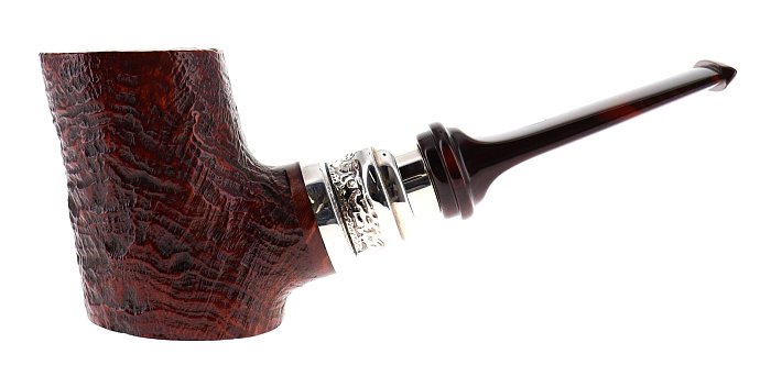 Pipe Ser Jacopo dalla Gemma S2 C PULCHRA sabbiata marrone shape stand up poker 9mm