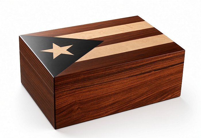 Gentili - Humidor Scatola Umidificata FLAG per 30 Sigari o Toscani
