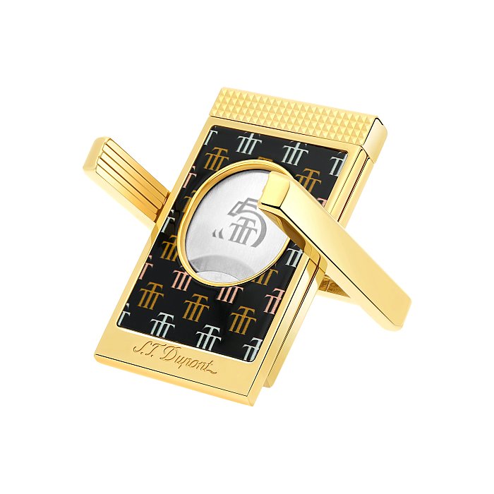 ST Dupont - Tagliasigari Cutter con appoggia sigaro - TRINIDAD - Limited Edition - Nero/Dorato