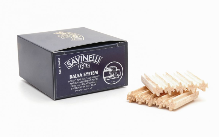 Savinelli - Scatola da 50 Filtri in Balsa per Pipa da 9mm
