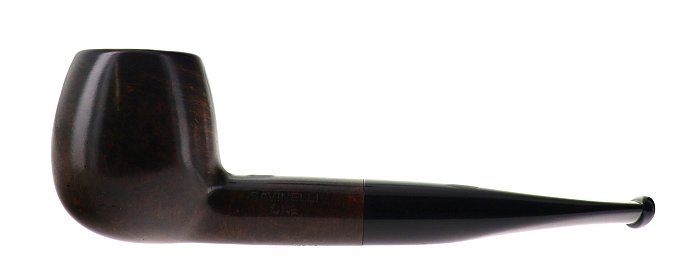 Pipa Savinelli Kit Prima Pipa One 207, liscia marrone scuro, shape apple, filtro 9mm
