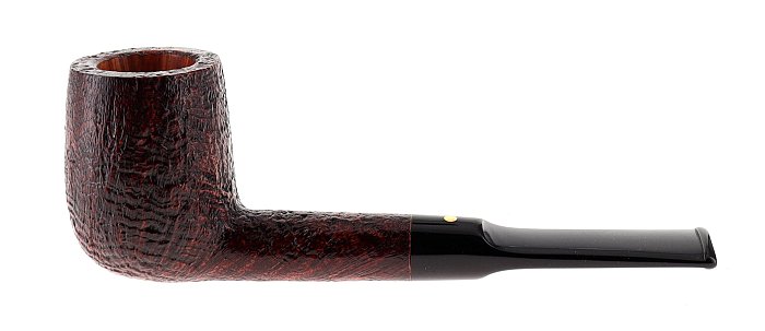Pipa Savinelli  Punto Oro Gold 114 KS sabbiata marrone shape straight billiard 6mm