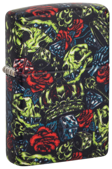 Zippo - 540 Color - Skull Crown Design