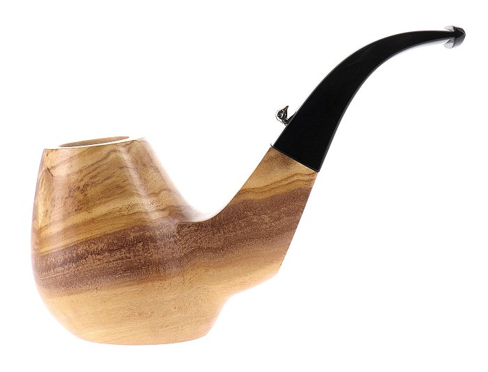 Pipa L'Anatra dalle Uova d'Oro 2 UOVA 00 GIGANTE ulivo shape freehand stand up vulcano