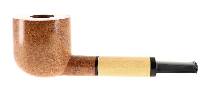 Pipa BACIGALUPI 2 VELE pipa realizzata in essenza "tumore di acacia" shape stand up pot foratura centrale