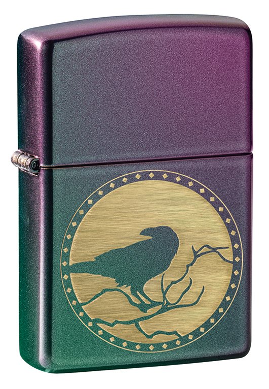 Zippo - Raven Full Moon Iridescent