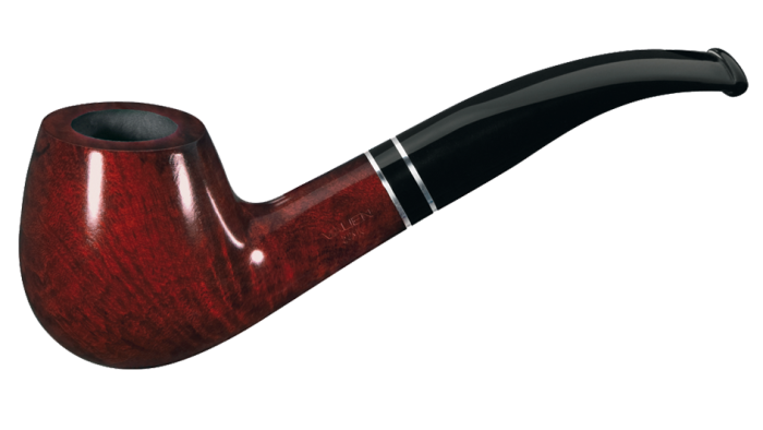 Pipa Vauen - Intro Beginner Set 1 - Liscia Semicurva - Rosso Marrone - Filtro 9mm