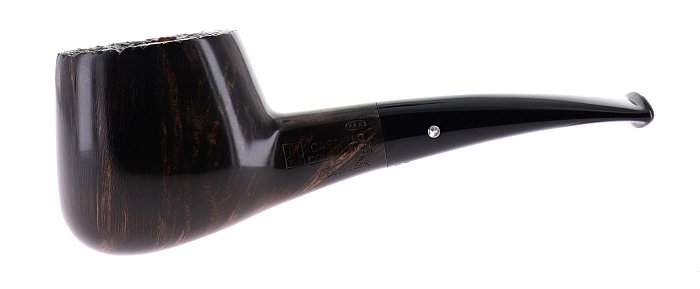 Pipa Castello COLLECTION KKK liscia marrone shape 55 chubby squat pot barktop