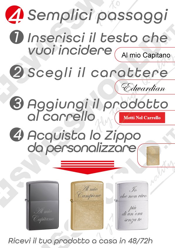 Incisione Testo - Zippo