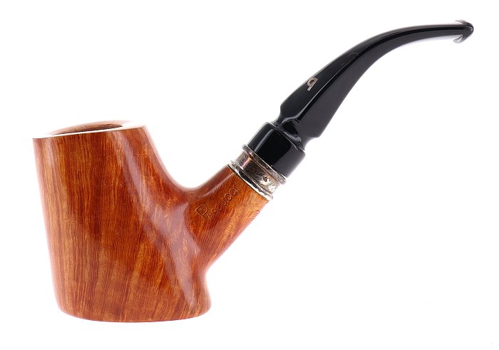 Pipa Pascucci P3 liscia chiara shape stand up cherrywood poker vera in argento