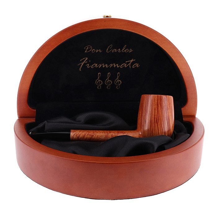 Pipa DON CARLOS FIAMMATA 3 NOTE ♪♪♪ liscia chiara shape stand up canadese