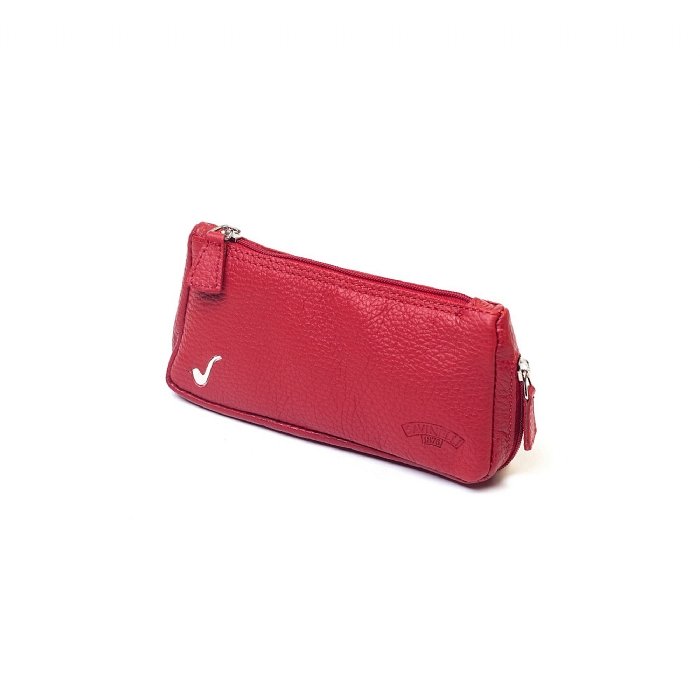 Savinelli - Astuccio Pipa e Tabacco in Pelle ROSSA