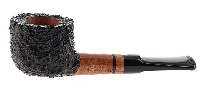 Pipa Castello SEA ROCK BRIAR KK rusticata marrone shape 44 petite opera ovalina