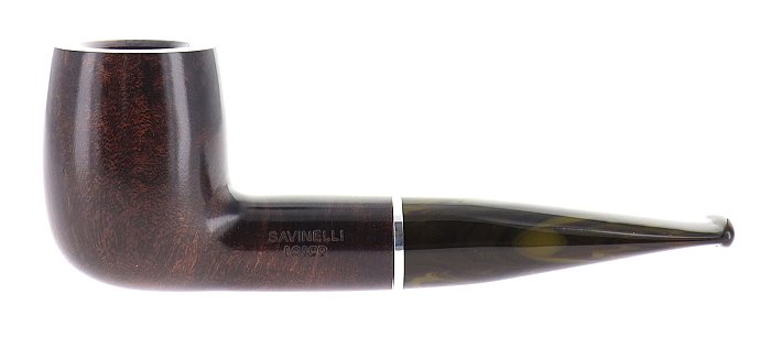 Pipa Savinelli Bosco 101 liscia, marrone scuro, shape Billiard dritta, filtro 9mm