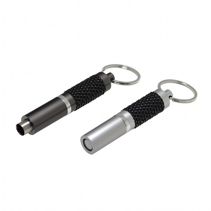 Lubinski - Buca Sigari RUBBER 8mm Cromato con PortaChiavi